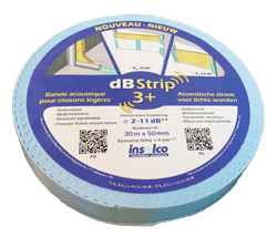 dB Strip 3+ bande acoustique pour l'insonorisation des cloisons légères