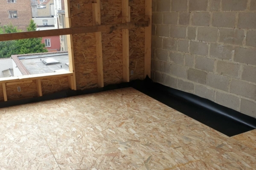 insulWood akoestische isolatie membraan voor houten vloeren tussen verdiepingen